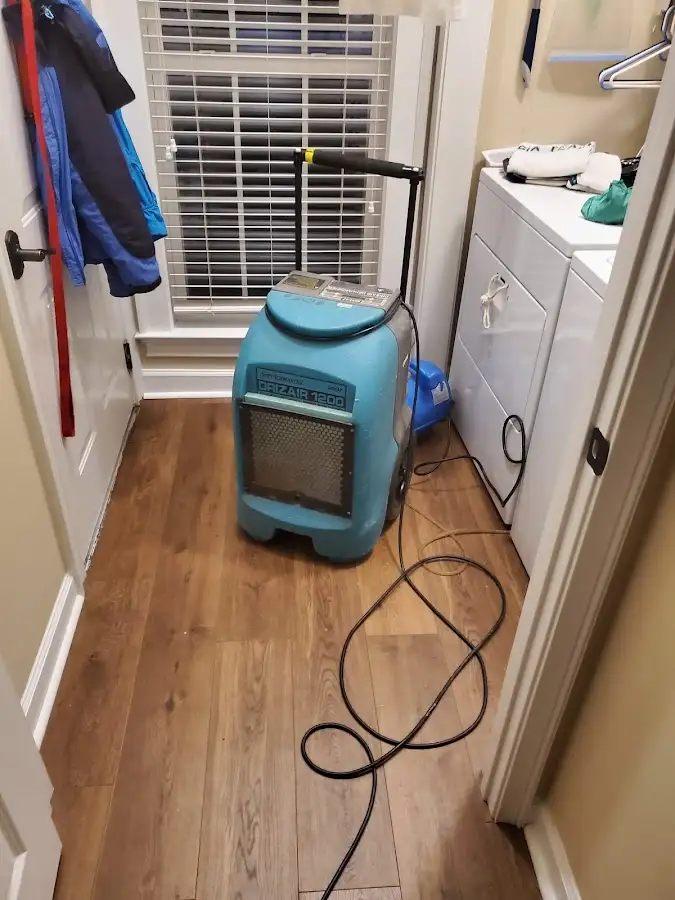 Commercial dehumidifier deployed for Flood Damage Cleanup in Kennedy